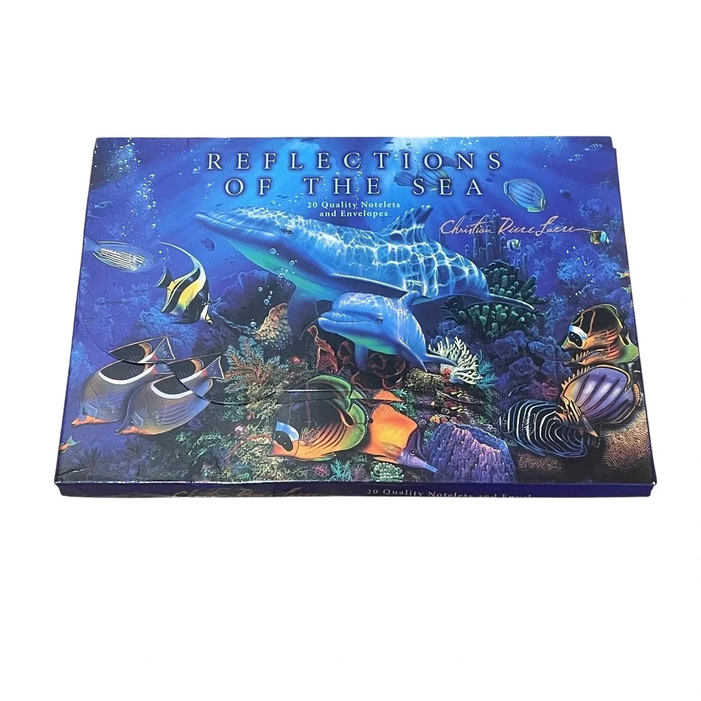 Christian Riese Lassen Reflections of the Sea 20 Cards & Envelopes Dolphin Art